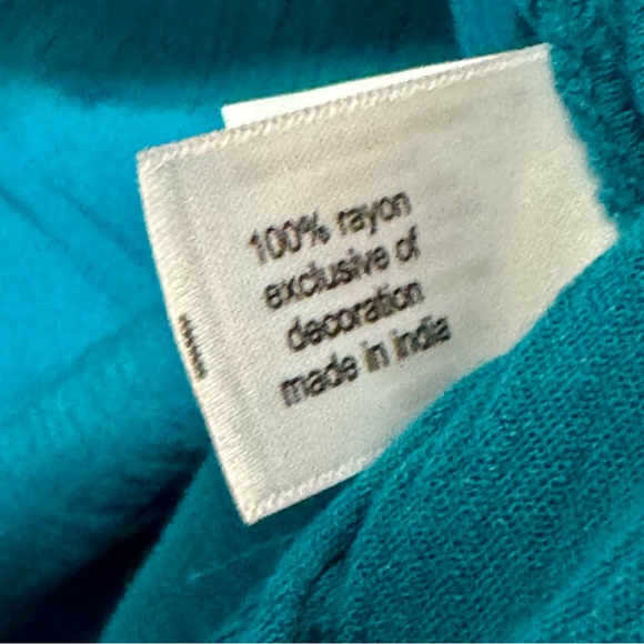 Lane Bryant Long Sleeve Embroidered Peasant Crinkle Blouse Tunic Top - Picture 11 of 12